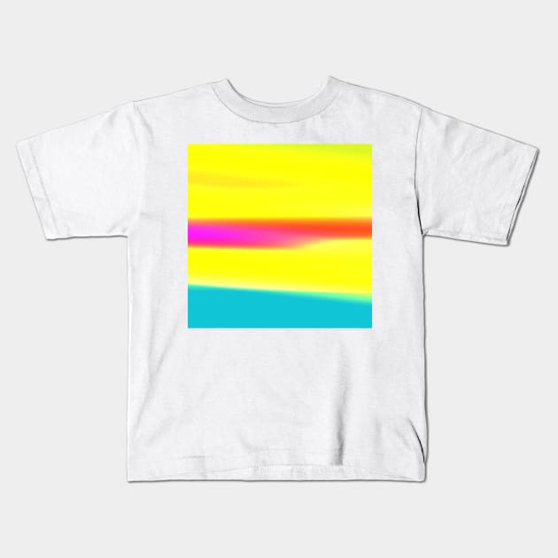 yellow orange pink gradient texture Kids T-Shirt by Artistic_st